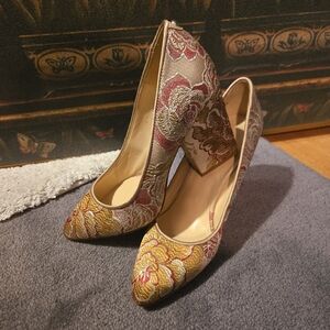 Elegant Floral Women's Heels